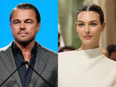 Leonardo DiCaprio dan kekasihnya ternyata belum tunangan (Foto: AP dan Getty Images)