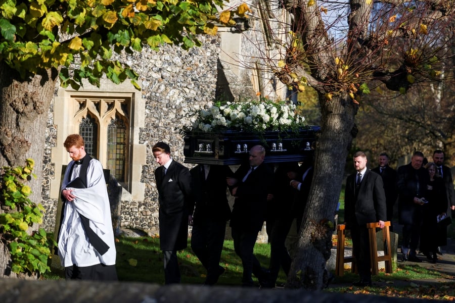 Proses pemakaman mendiang Liam (Foto: Reuters)