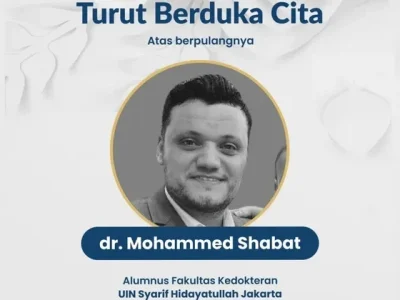 Dokter lulusan kampus Indonesia, Mohammed Shabat, mati syahid di Gaza (Foto: Instagram/uinjktoffcial)