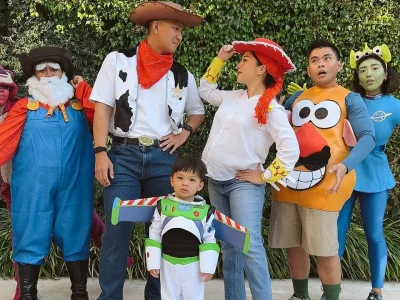 Perayaan halloween ala keluarga Nikita Willy (Foto: Instagram/rommyandreass)