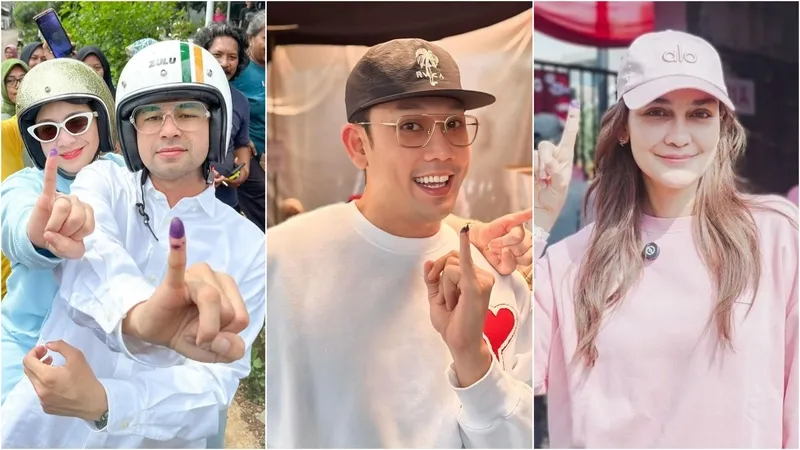 Gaya Artis Saat Nyoblos di Pilkada 2024, Ada yang Naik Vespa