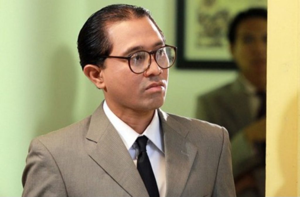 Aktor Indonesia saat memainkan peran pahlawan Indonesia M. Hatta (Foto: Kapanlagi.com/Mahardi Eka Pitra)