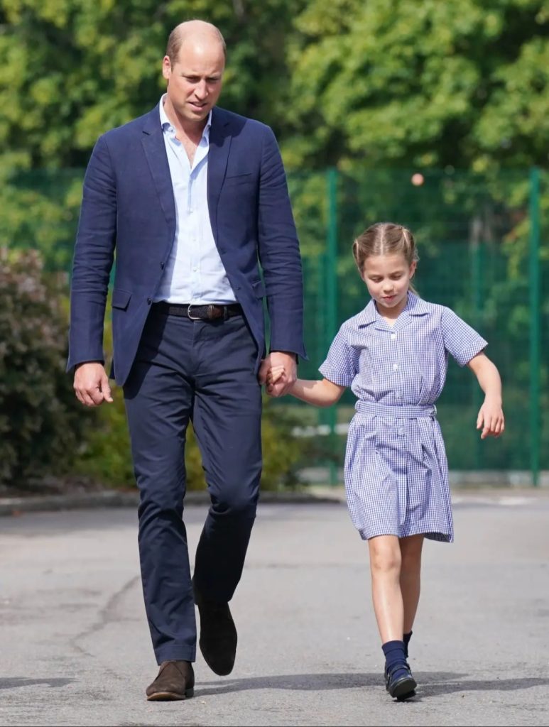 Pangeran Wales bersama dengan Putri Charlotte (Foto: Dok. Getty Images)