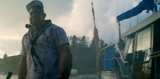 Popeye menjadi pelaut jahat dalam live action terbaru (Foto: Bloody Disgusting)
