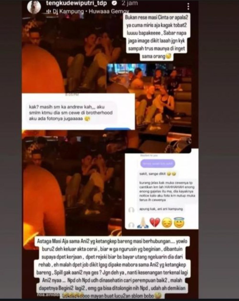 Tengku Dewi spill foto dugem suami (Foto: Instagram/tengkudewi_tdp)