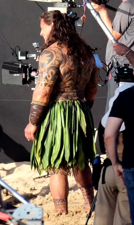 Dwayne 'The Rock' Johnson saat jadi Maui (Foto: BACKGRID)