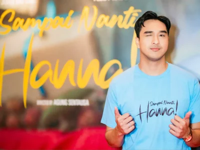 Ibrahim Risyad di film terbaru :Sampai Nanti, Hanna!'. (Foto: Agnes/Nyata)