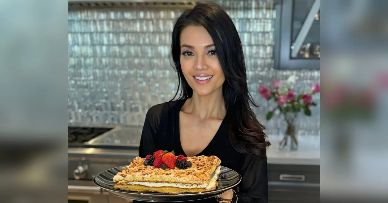 Potret Dapur Mewah Farah Quinn di AS, Ada View Pegunungan