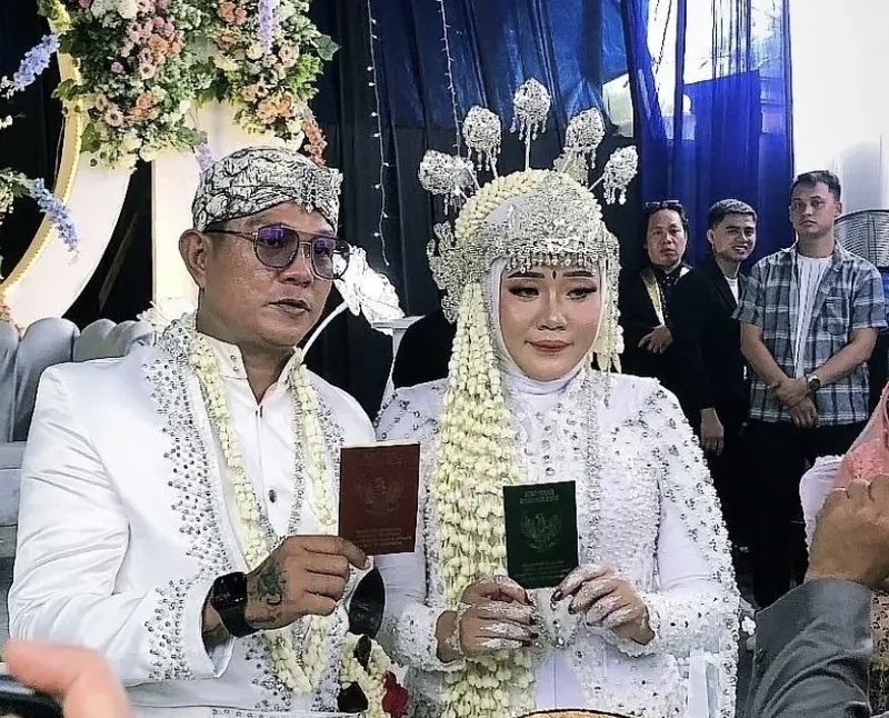Andika Kangen Band menikah. Foto : Instagram/dodhyofficial