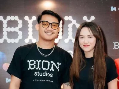 Gilga Sahid sudah naksir Happy Asmara saat masih jadi pacar Denny Caknan. Foto : Instagram/ambyarmakbyarfilm