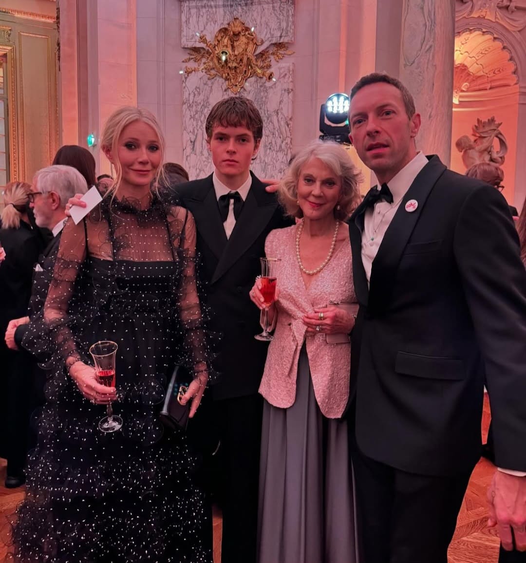Gwyneth, Moses, Blythe, dan Chris. Foto: Dok. Instagram @gwynethpaltrow