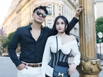 Guntur Trigoya dan Apris Devita. Foto: Dok. Instagram @aprisdevita
