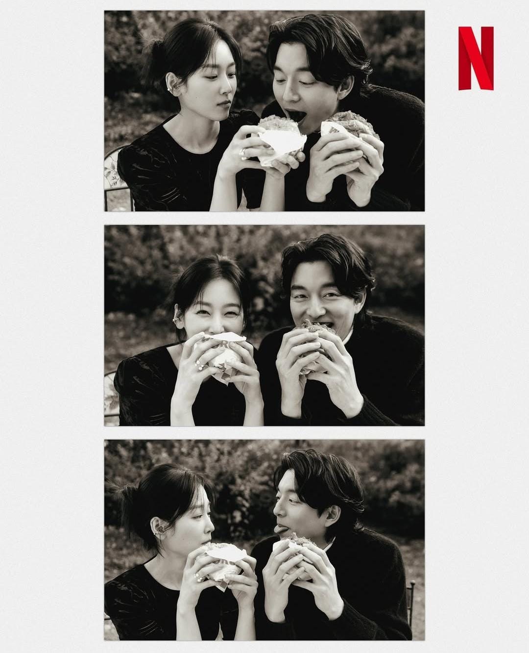 Scene ikonik makan burger di 'The Trunk'. Foto: Dok. Instagram @netflixid