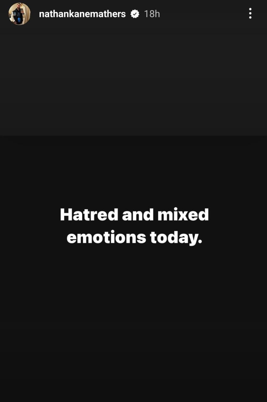Unggahan story adik tiri Eminem. Foto: Dok. Instagram, @nathankanemathers