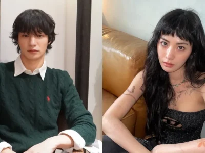 Nana dan model Chae Jong Seok pacaran. Foto: Dok. Kolase Instagram @czonsuxx, @jin_a_nana