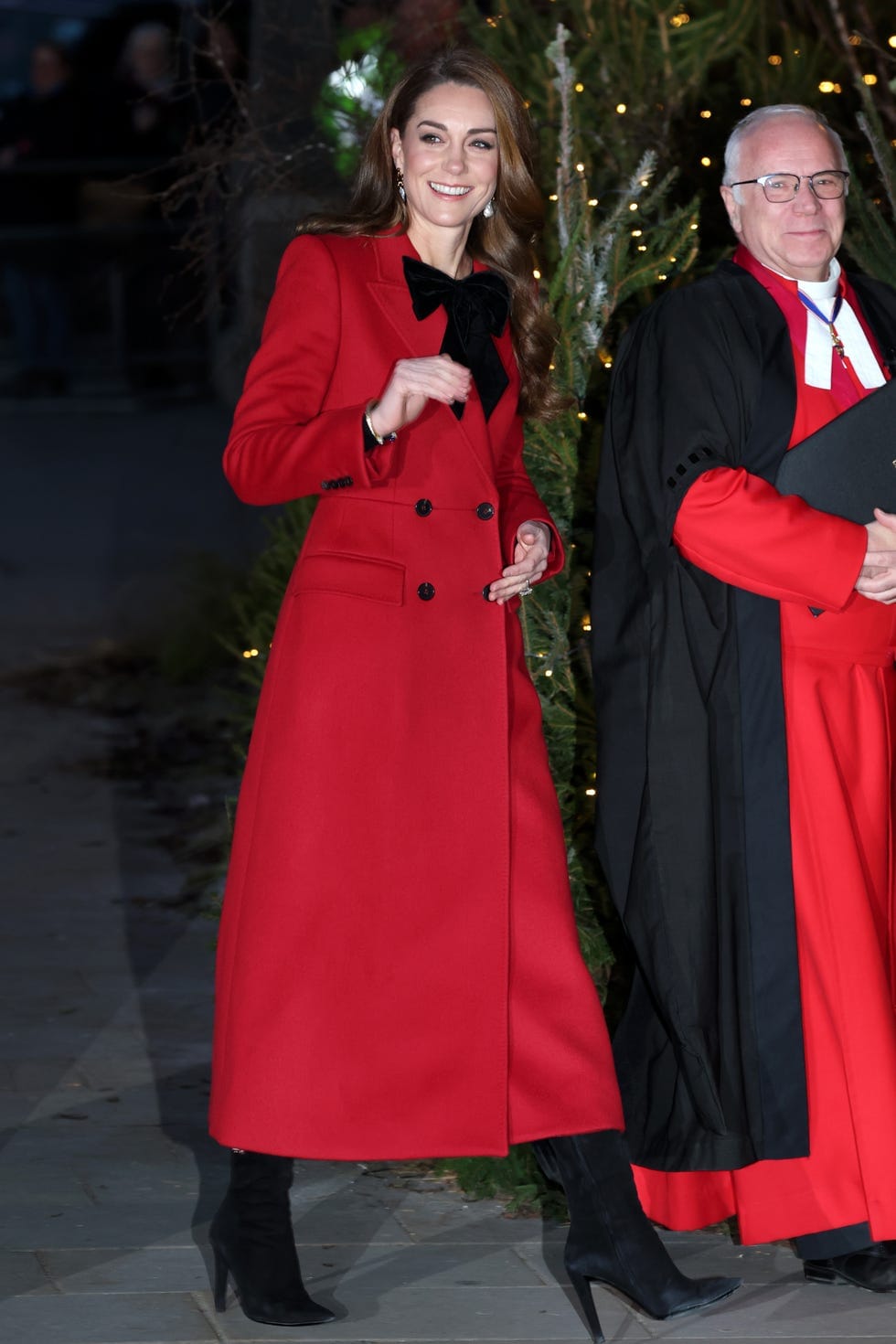 Kate Middleton saat menghadiri kebaktian Natal. Foto: Dok. Getty Images