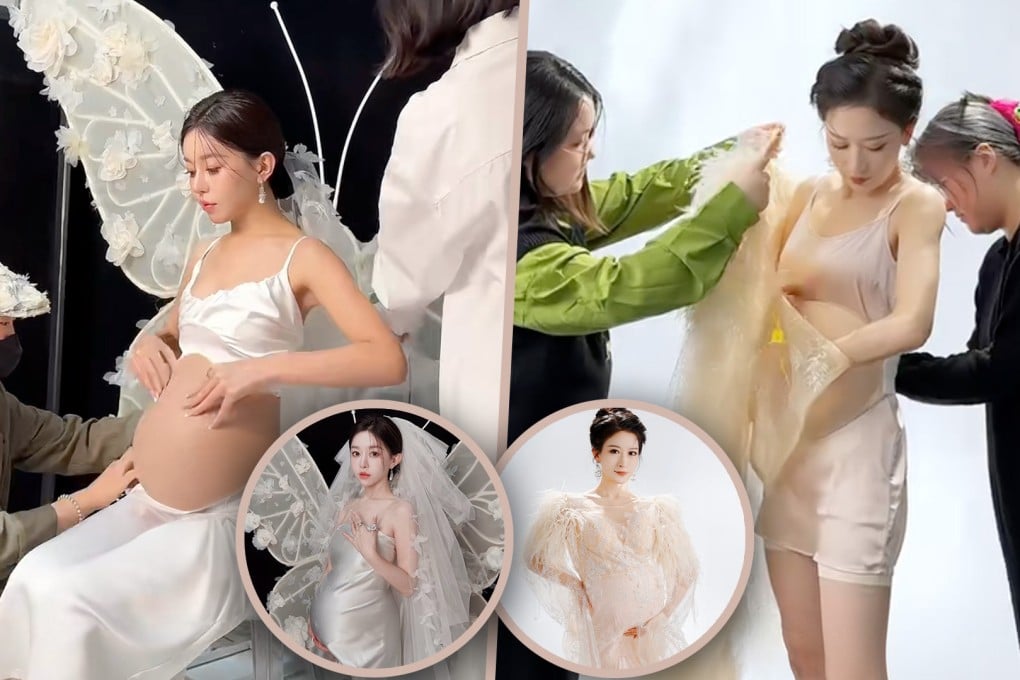 Tren maternity shoot wanita lajang yang tidak hamil di China. Foto: Dok. SCMP