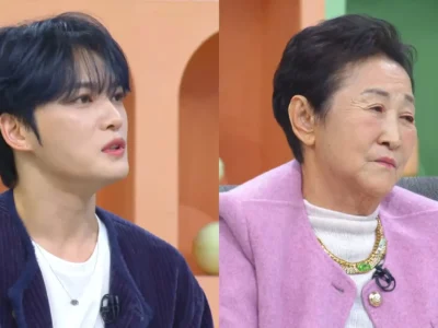Kim Jaejoong dan ibu angkatnya, Yoo Man Soon. Foto: Dok. YouTube KBS Life