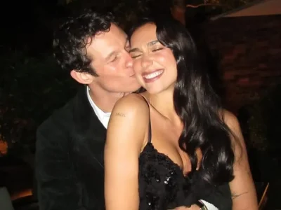 Dua Lipa dan kekasihnya, Callum Turner. Foto: Dok. Instagram @dualipa