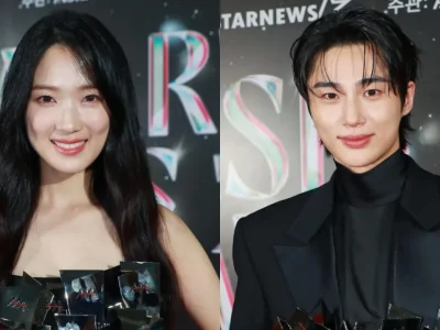 Byeon Woo Seok dan Kim Hye Yoon di AAA 2024. Foto: Dok. Asia Artist Awards