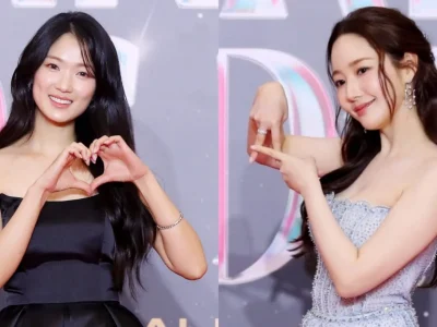 Gaya para aktris Korea Selatan di red carpet Asia Artist Awards (AAA) 2024. Foto: Dok. Starnews