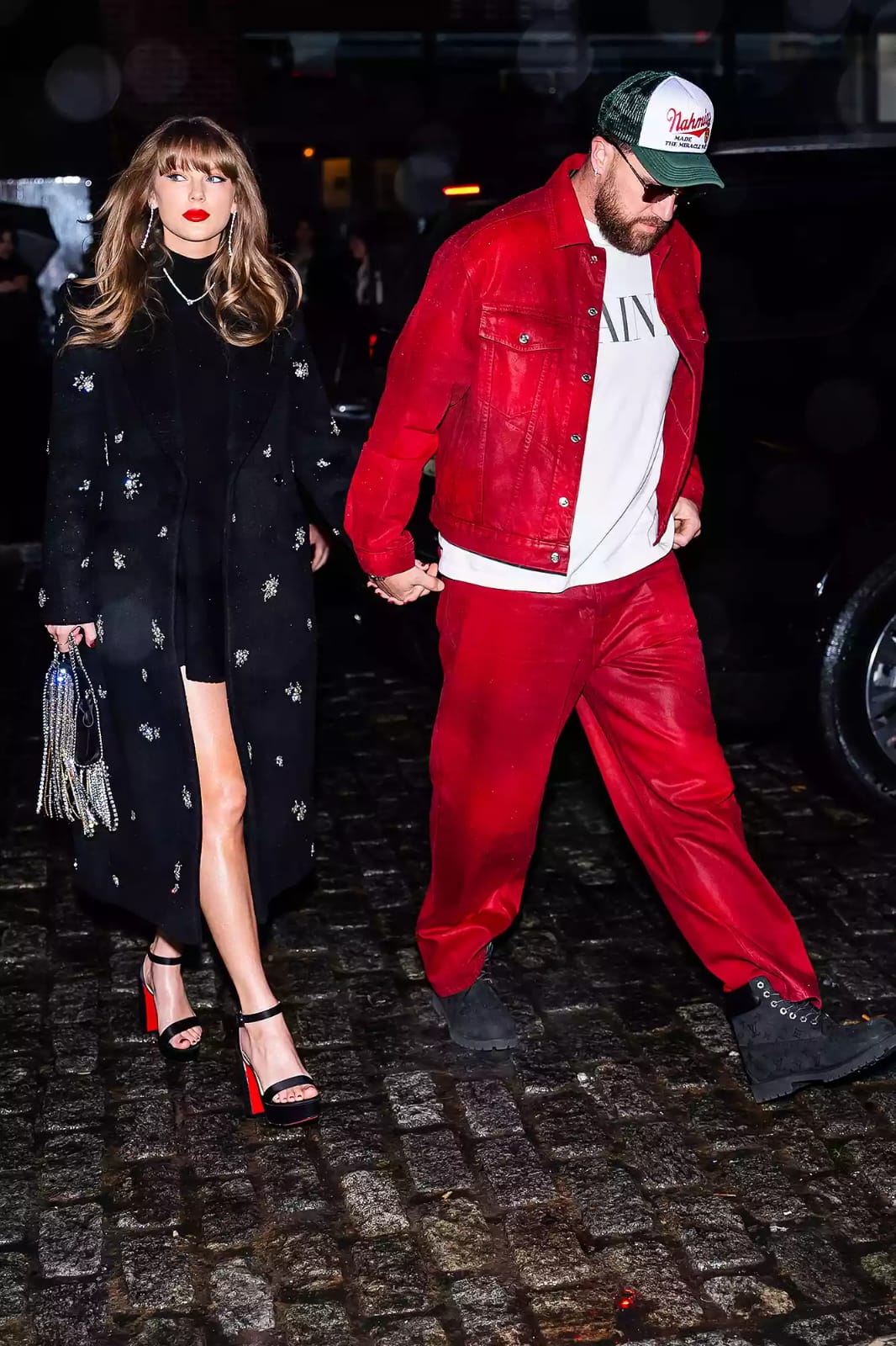 Taylor Swift dan Travis Kelce makan malam di New York. Foto: Dok. The Stewart of NY/Getty Images