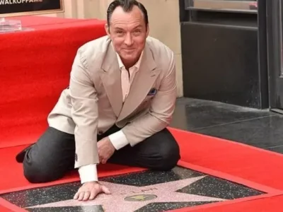 Jude Law di Walk of Fame Hollywood (Foto: Dok. Daily Mail)