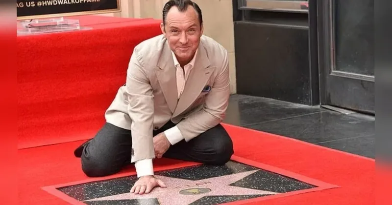 Aktor ‘Sherlock Holmes’ Jude Law Dikukuhkan di Walk of Fame Hollywood