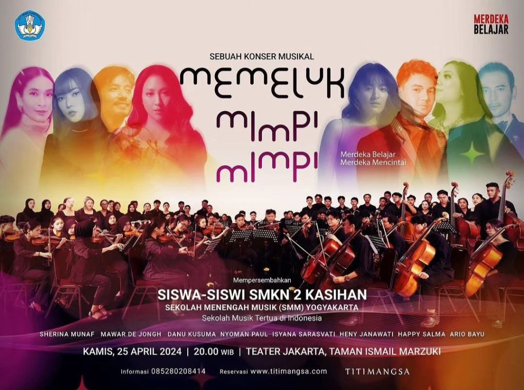 Pertunjukan ‘Memeluk Mimpi-mimpi’ (Foto: Instagram/onggofreddy)