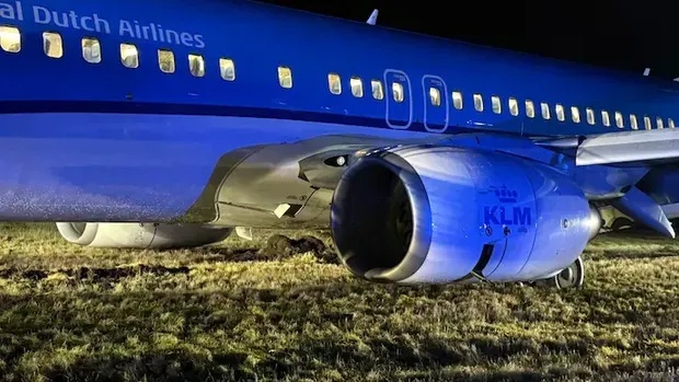 Pesawat KLM Royal Dutch Airlines gagal mendarat. Foto : X/@aviationsafety