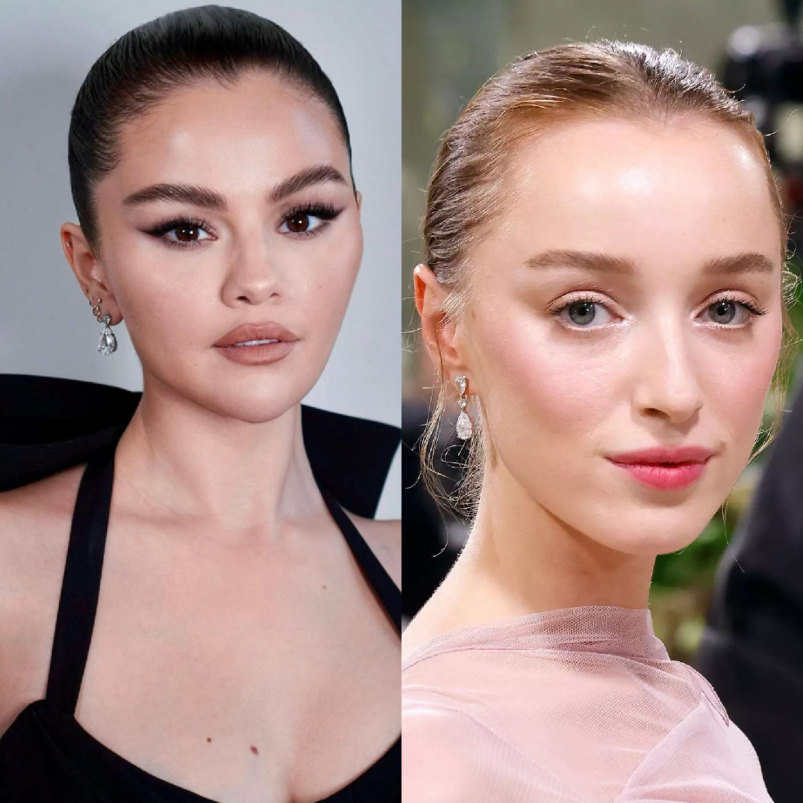 Makeup Selena Gomez dan Phoebe Dynevor (Foto: Instagram/selenagomez dan Getty)