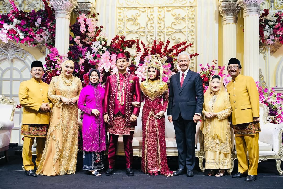 Pernikahan Royhan Akbar dan Zahwa Nadhira (Foto: Instagram/mohmahfudmd)