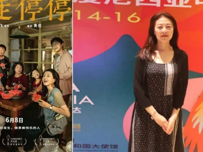 Artis Tiongkok Hong Yue Bagikan Pengalaman Syuting Film 'G for Gap'. (Foto: Agnes/Nyata)