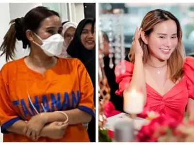Isa Zega ditahan di Polda Jawa Timur. (Foto: Kolase Instagram/nikitamirzanimawardi_172/arisanmamionline)