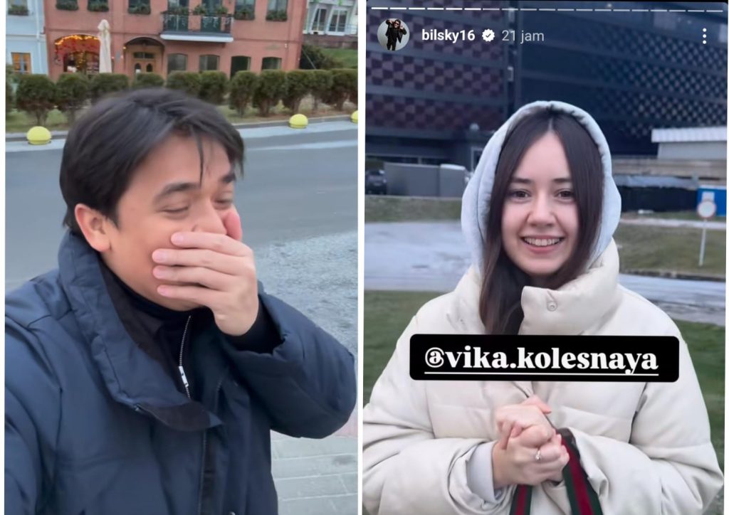 Momen Billy Syahputra liburan bareng Vika Kolesnaya di Belarus, Eropa. (Foto: Instagram Story/bilsky16)