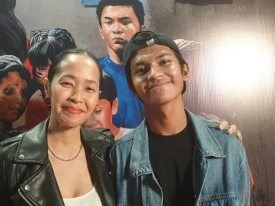 Mian Tiara dan Muzakki Ramdhan di Film 'Little Rebels Cinema Club'. (Foto: Agnes/Nyata)