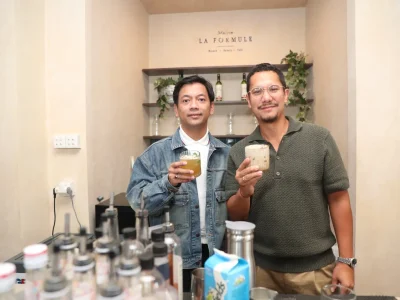 Rian D'Masiv dan Angga Maliq & D'Essentials. (Foto: Reza/Nyata)
