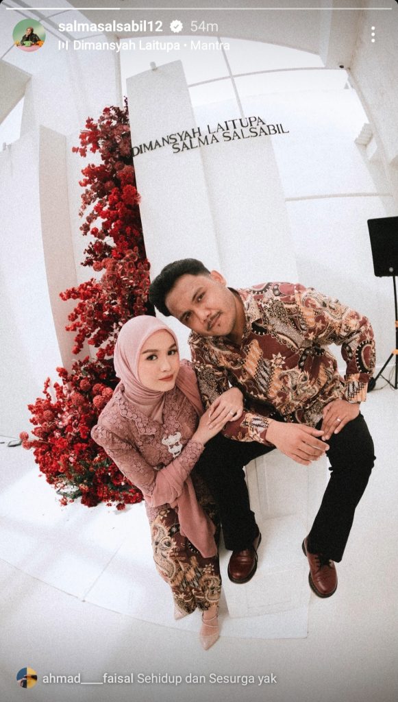 Salma Salsabil bertunangan (Foto: Instagram/salmasalsabil12