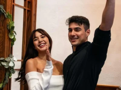 Aurelie Moeremans dan Tyler Bigenho resmi menikah. Foto : Instagram/aurelie