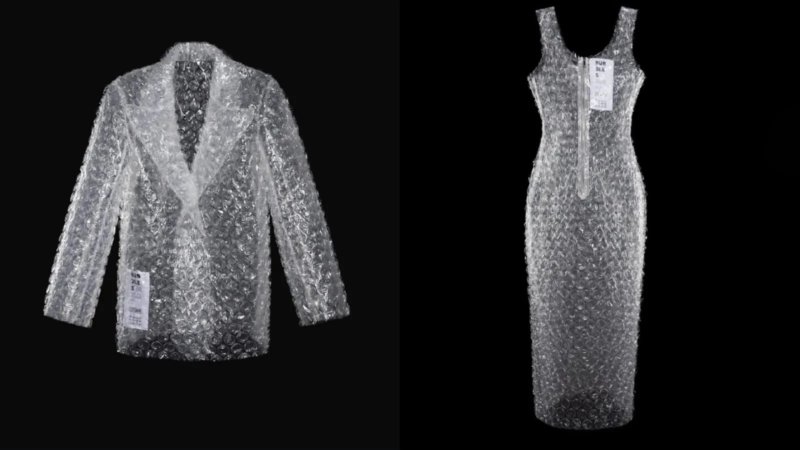 Unik, Brand Fashion Asal Belarusia Bikin Pakaian Bubble Wrap