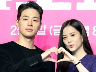 Park Jung Min dan Jisoo BLACKPINK, pemeran utama 'Newtopia.' Foto: Dok. News1