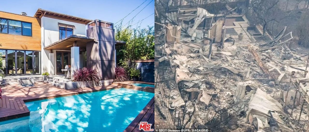 Rumah Anna Faris. Foto: Dok. Kolase MLS, Backgrid