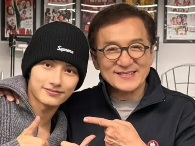 Jun SEVENTEEN dan Jackie Chan. Foto: Dok. Instagram @junhui_moon