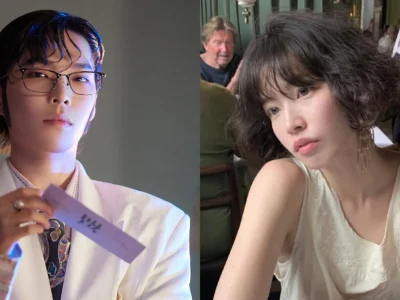 Lee Chanhyuk AKMU dan aktris Ha Ji Soo dikabarkan pacaran. Foto: Dok. Kolase Weverse, Instagram @adorablenatsu