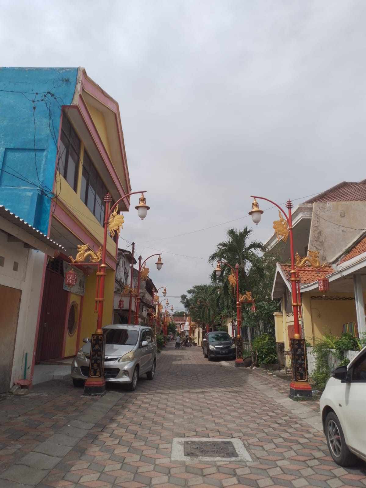 Suasana jalan menuju klenteng (Foto: Eca/Nyata)