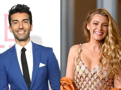Pesan suara Justin Baldoni kepada blake Lively terkait adegan rooftop di 'It Ends With Us' (Foto: Shutterstock dan Getty Images)