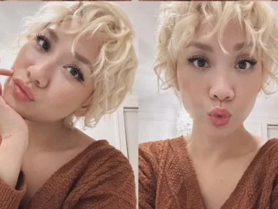 Gaya rambut BCL blonde bixie curly (Foto: Instagram/itsmebcl)