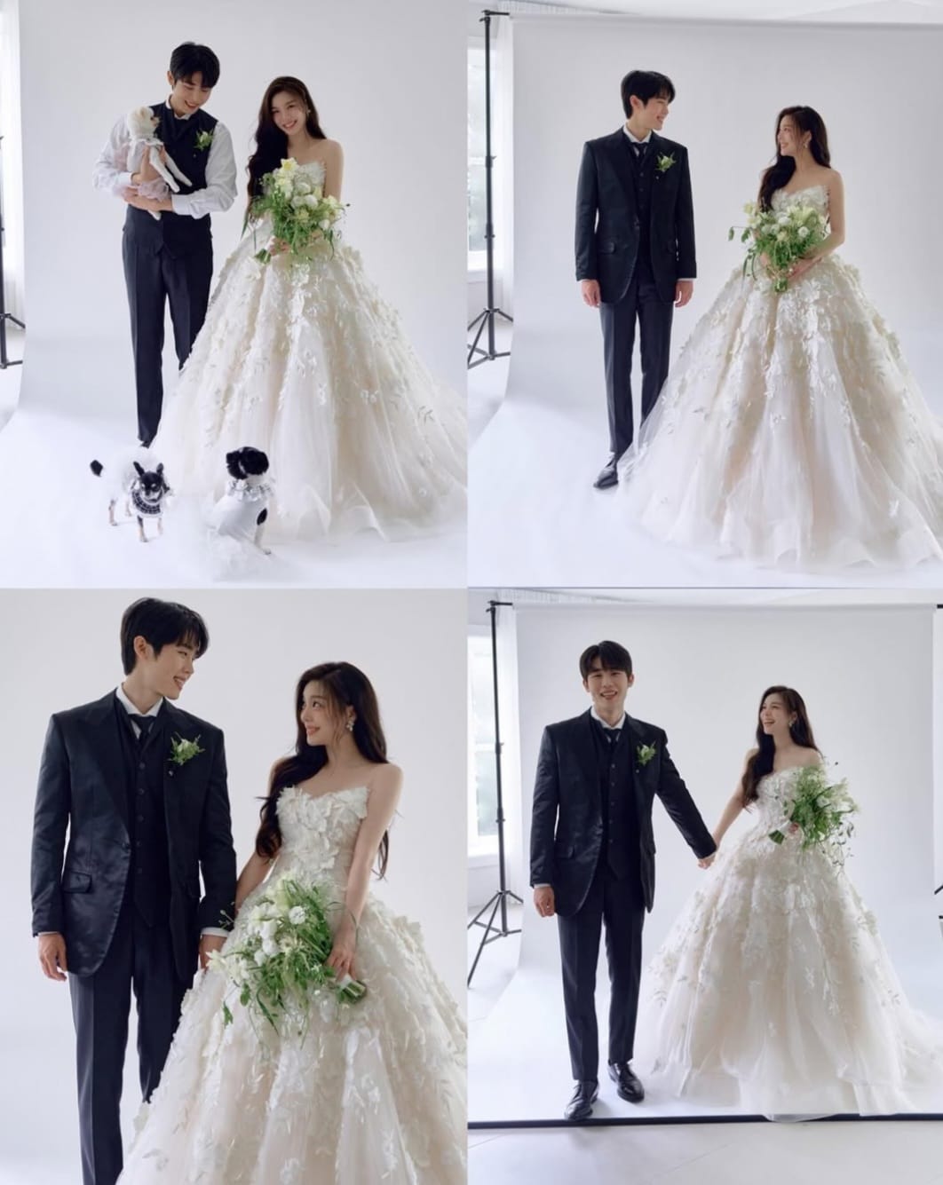 Konsep foto indoor dengan pakaian pengantin. Foto: Dok. Instagram @aileeonline