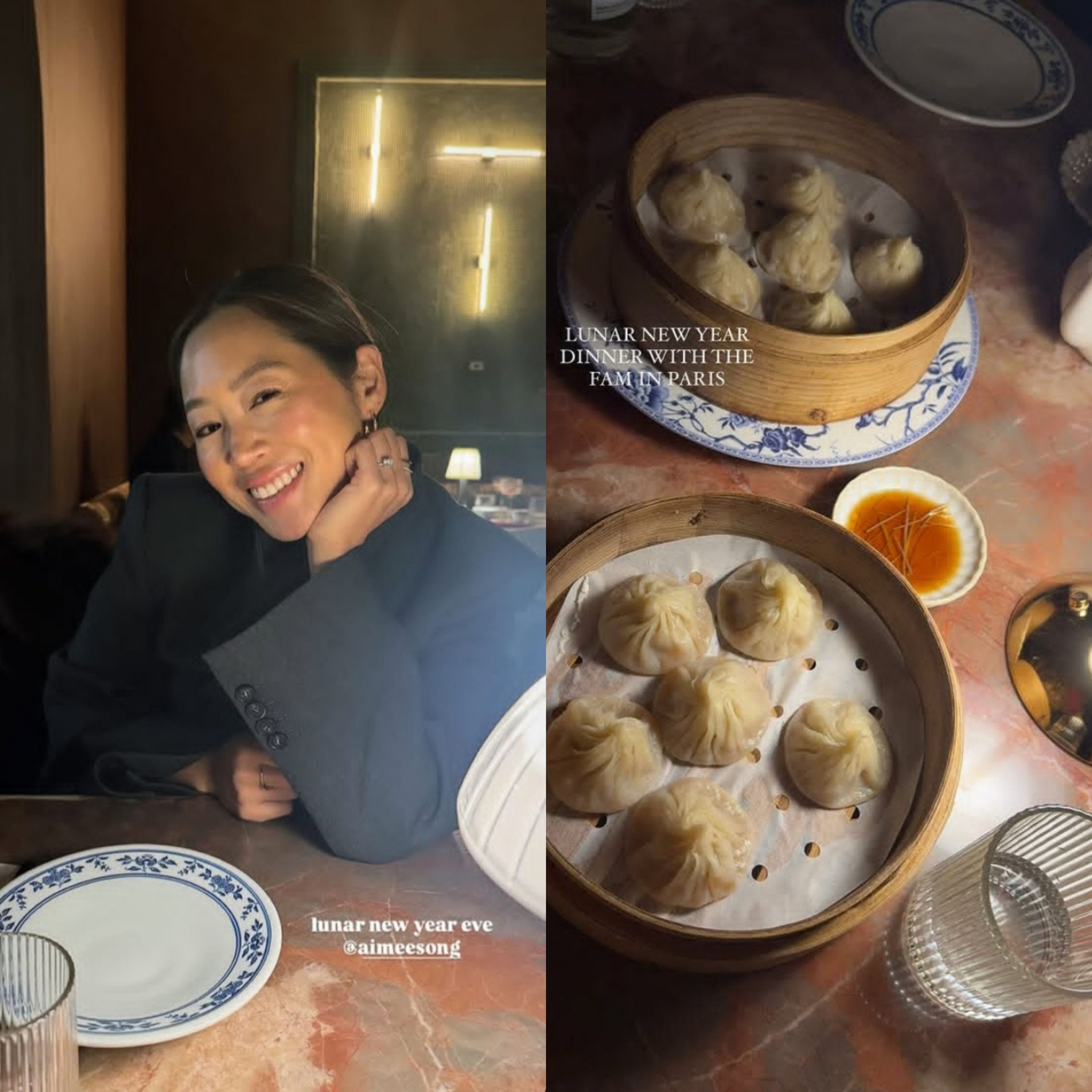 Aimee makan malam bersama keluarga (Foto: Instagram/aimeesong)