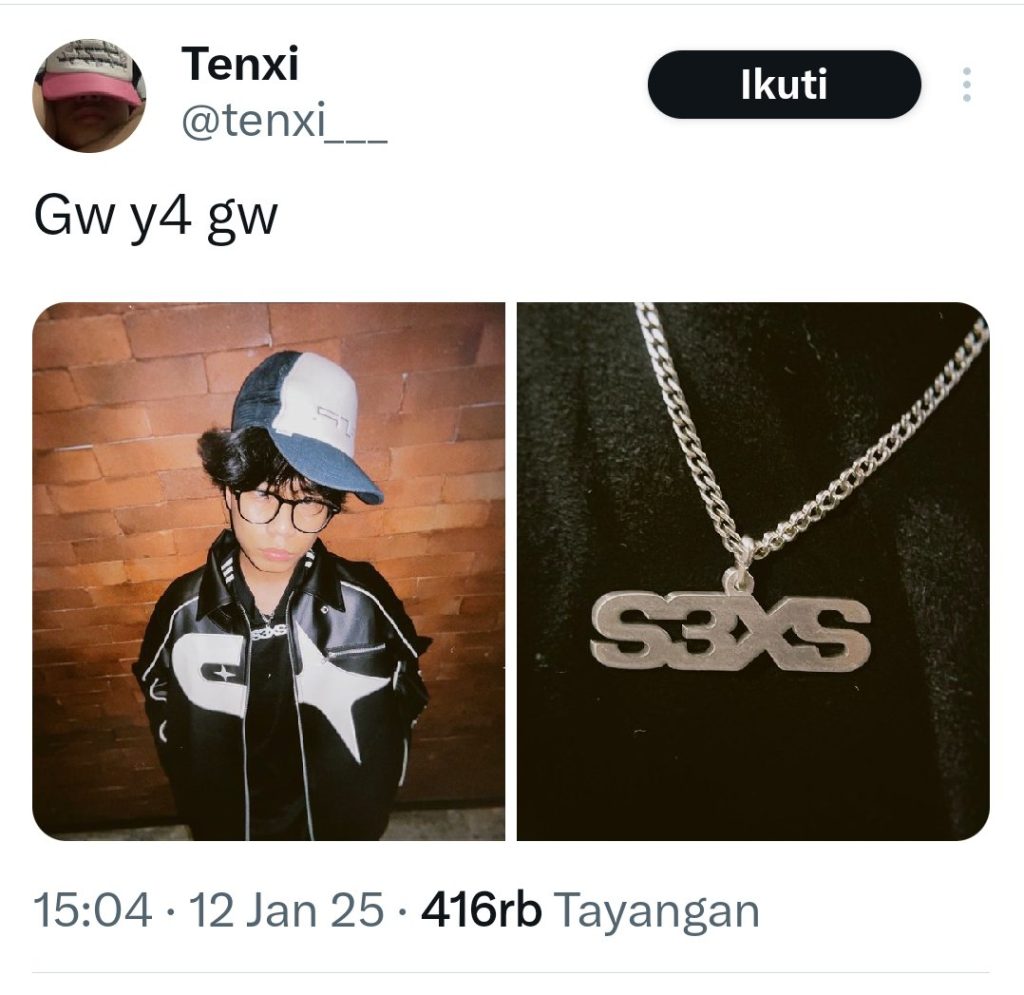 Salah satu unggahan Tenxi yang tuai sorotan netizen (Foto: X/tenxi___)